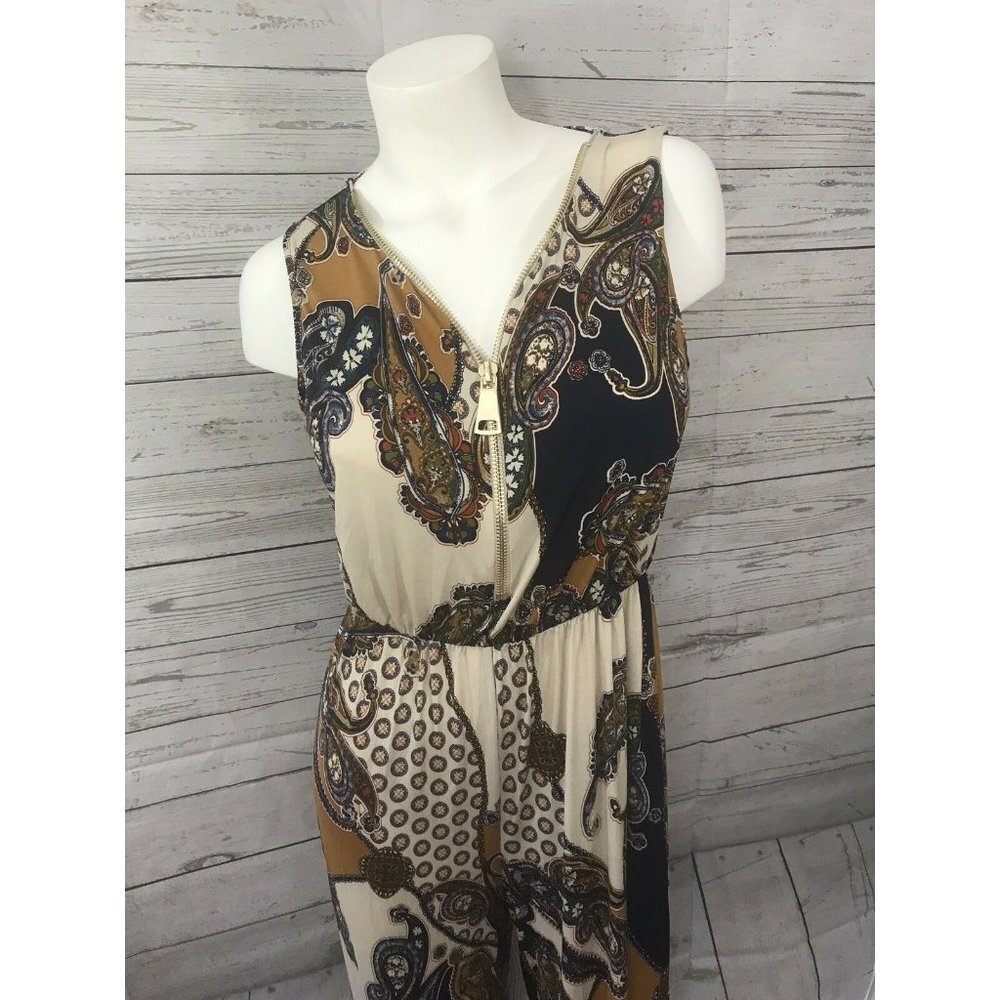 Monroe and Main Paisley Print Pant Jumpsuit size M - Picture 2 of 9
